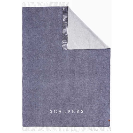 Patura Scalpers Home SC-0039, 140 x 190 cm, acril + bumbac, albastru Patura Scalpers Home SC-0039, 140 x 190 cm, acril + bumbac, albastru