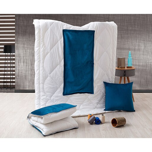 Pilota ESHO Flow, microfibra, 150 x 200 cm, bleumarin Pilota ESHO Flow, microfibra, 150 x 200 cm, bleumarin
