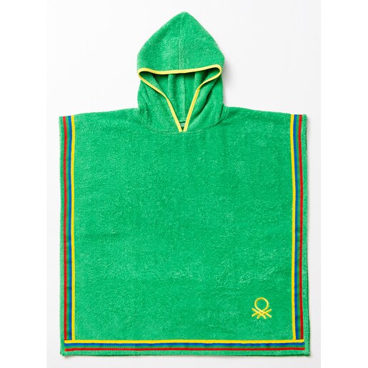 Halat de baie BENETTON BE-0818-GR, copii, bumbac, 2-4 ani, verde Halat de baie BENETTON BE-0818-GR, copii, bumbac, 2-4 ani, verde