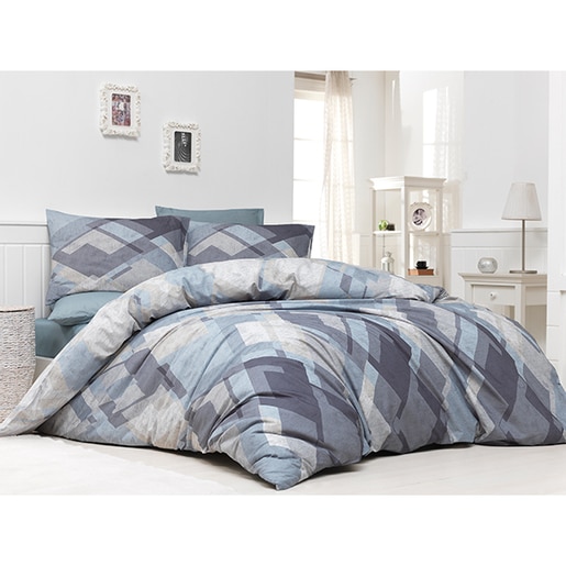 Lenjerie de pat Tetris, 1 persoana, 100% bumbac, 160 x 220, 3 piese Lenjerie de pat Tetris, 1 persoana, 100% bumbac, 160 x 220, 3 piese