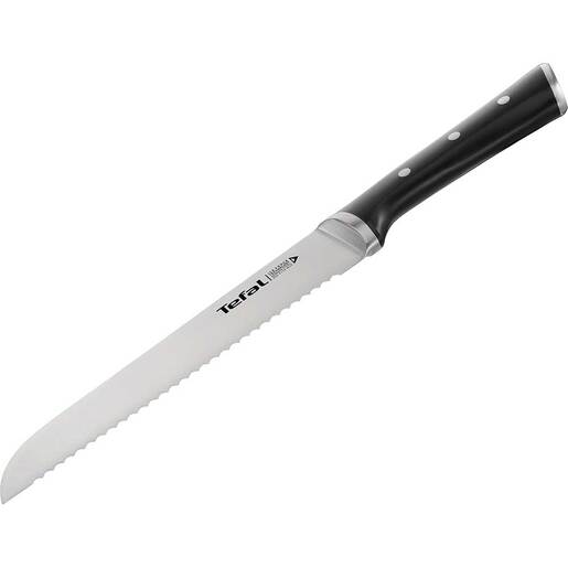 Cutit paine TEFAL Ingenio Ice Force K2320414, 20cm, inox, negru Cutit paine TEFAL Ingenio Ice Force K2320414, 20cm, inox, negru
