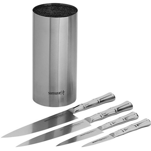 Set cutite SAMURA Bamboo SBA-05, 5 piese, otel, 8.5 - 19.4cm, otel, argintiu Set cutite SAMURA Bamboo SBA-05, 5 piese, otel, 8.5 - 19.4cm, otel, argintiu