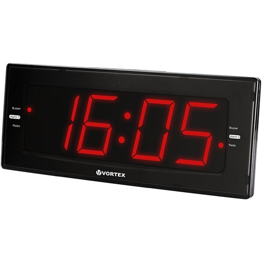 Radio cu ceas VORTEX VO2610, FM, negru Radio cu ceas VORTEX VO2610, FM, negru