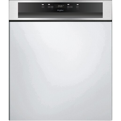 Masina de spalat vase semi-incorporabila WHIRLPOOL WBC 3C34 PF X, 14 seturi, 8 programe, 60 cm, Clasa D, inox Masina de spalat vase semi-incorporabila WHIRLPOOL WBC 3C34 PF X, 14 seturi, 8 programe, 60 cm, Clasa D, inox