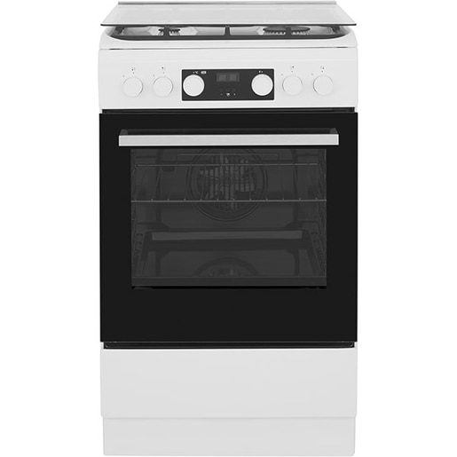 Aragaz WHIRLPOOL WS5G8CHW/E, 4 arzatoare, Gaz + Electric, L 50 cm, alb Aragaz WHIRLPOOL WS5G8CHW/E, 4 arzatoare, Gaz + Electric, L 50 cm, alb