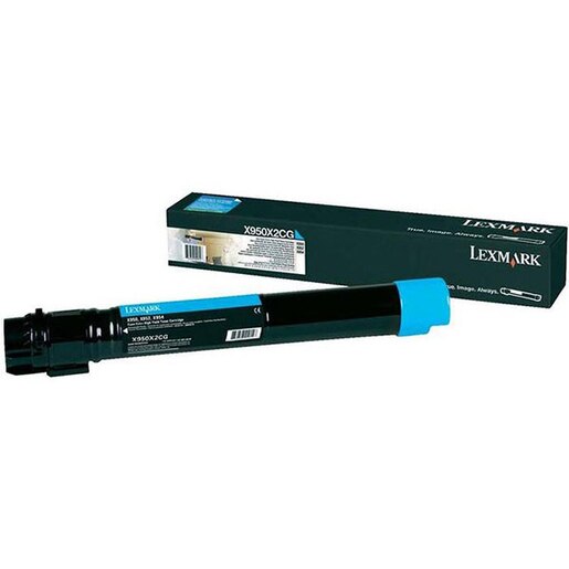 Toner original LEXMARK XXL X950X2CG X950/2/4, cyan Toner original LEXMARK XXL X950X2CG X950/2/4, cyan