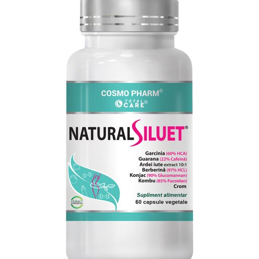 Supliment Natural Siluet, 60 capsule, COSMO PHARM Supliment Natural Siluet, 60 capsule, COSMO PHARM
