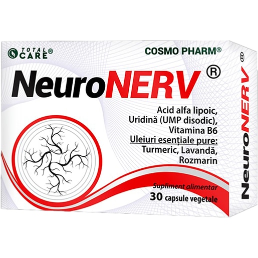 Supliment Neuronerv, 30 capsule, COSMO PHARM Supliment Neuronerv, 30 capsule, COSMO PHARM