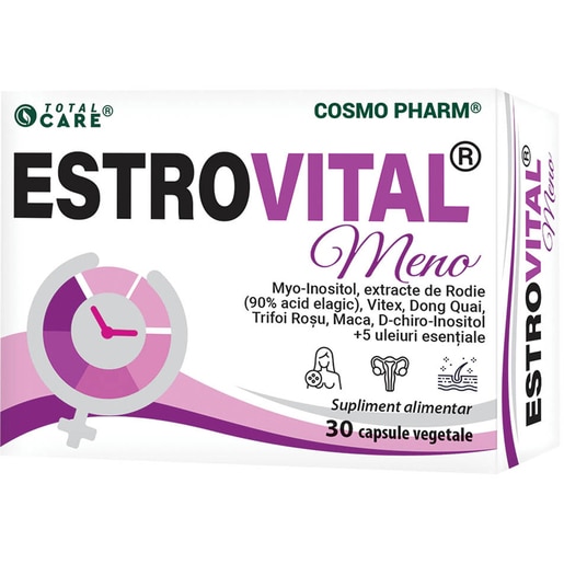Supliment Estrovital Meno (Pause), 30 capsule, COSMO PHARM Supliment Estrovital Meno (Pause), 30 capsule, COSMO PHARM