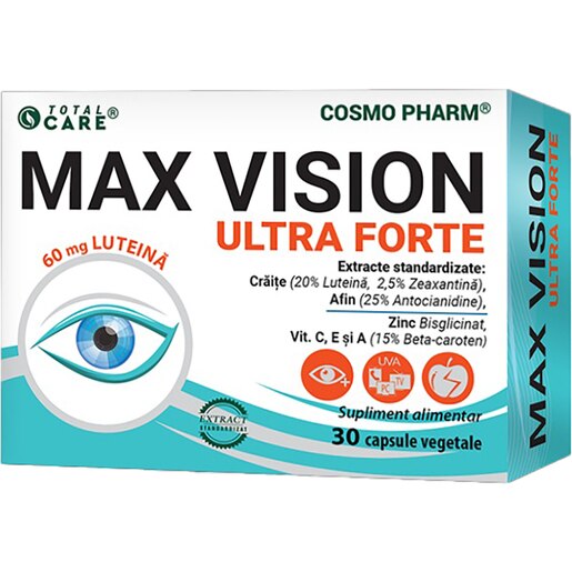 Supliment Max Vision Ultra Forte, 30 capsule, COSMO PHARM Supliment Max Vision Ultra Forte, 30 capsule, COSMO PHARM