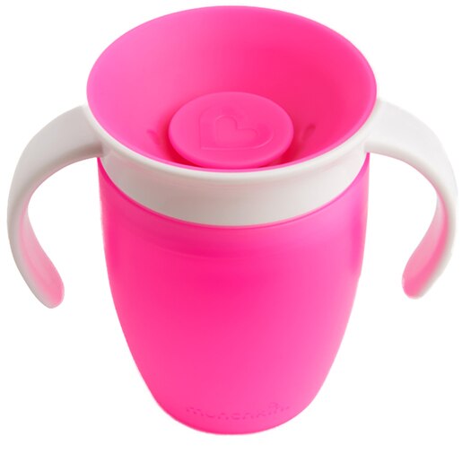 Cana cu manere MUNCHKIN Miracle 360 012272, 6 luni+, 207ml, roz-alb Cana cu manere MUNCHKIN Miracle 360 012272, 6 luni+, 207ml, roz-alb