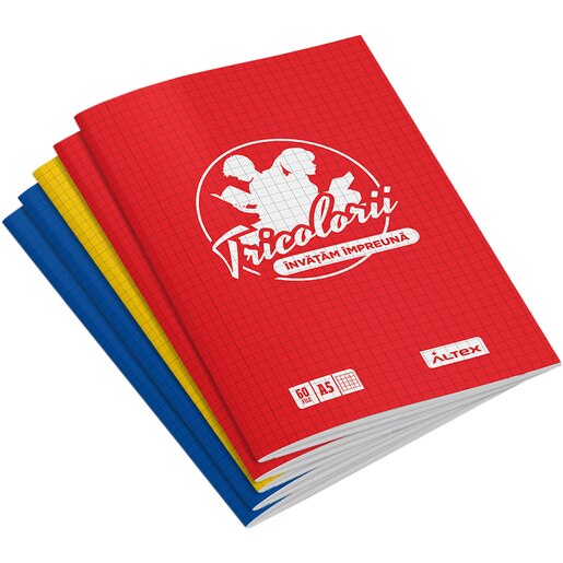 Pachet 5 Caiete A5 ECHIPA NATIONALA DE FOTBAL A ROMANIEI, matematica, 60 file, legatura capsata, multicolor Pachet 5 Caiete A5 ECHIPA NATIONALA DE FOTBAL A ROMANIEI, matematica, 60 file, legatura capsata, multicolor
