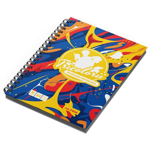 Caiet pentru scoala ECHIPA NATIONALA DE FOTBAL A ROMANIEI, matematica, A4, 96 file, legatura spirala, multicolor Caiet pentru scoala ECHIPA NATIONALA DE FOTBAL A ROMANIEI, matematica, A4, 96 file, legatura spirala, multicolor