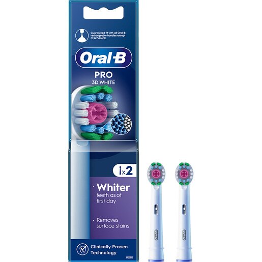 Rezerve periuta de dinti electrica ORAL-B Pro 3D White, 2buc Rezerve periuta de dinti electrica ORAL-B Pro 3D White, 2buc