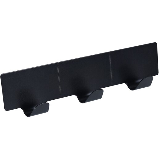 Cuier baie BISK Trendy 08283, 3 agatatoare, negru Cuier baie BISK Trendy 08283, 3 agatatoare, negru