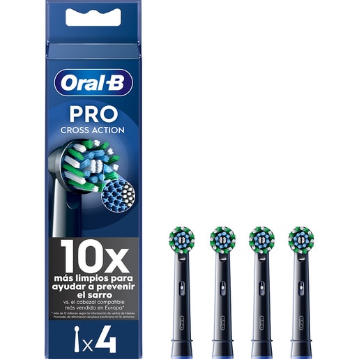 Rezerve periuta de dinti electrica ORAL-B Pro Cross Action Negru, 4buc Rezerve periuta de dinti electrica ORAL-B Pro Cross Action Negru, 4buc