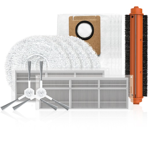 Kit EZVIZ CSRAKIT12: perie principala + 2 perii laterale + panza de mop + 2 filtre de inalta eficienta + 4 saci de praf Kit EZVIZ CSRAKIT12: perie principala + 2 perii laterale + panza de mop + 2 filtre de inalta eficienta + 4 saci de praf