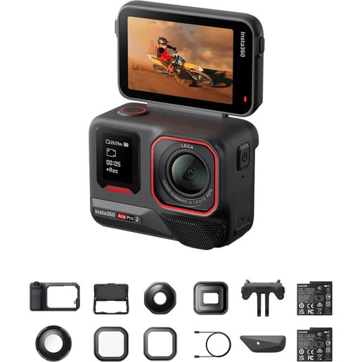 Camera video sport INSTA360 Ace Pro 2 Ultimate Videography Bundle, 8K, Bluetooth, negru Camera video sport INSTA360 Ace Pro 2 Ultimate Videography Bundle, 8K, Bluetooth, negru