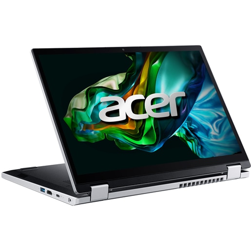 Laptop 2 in 1 ACER Aspire 3 Spin 14 A3SP14-31PT-3096, Intel Core i3-N305 pana la 3.8GHz, 14" WUXGA Touch, 8GB, SSD 256GB, Intel UHD Graphics, Free DOS, Pure Silver Laptop 2 in 1 ACER Aspire 3 Spin 14 A3SP14-31PT-3096, Intel Core i3-N305 pana la 3.8GHz, 14" WUXGA Touch, 8GB, SSD 256GB, Intel UHD Graphics, Free DOS, Pure Silver