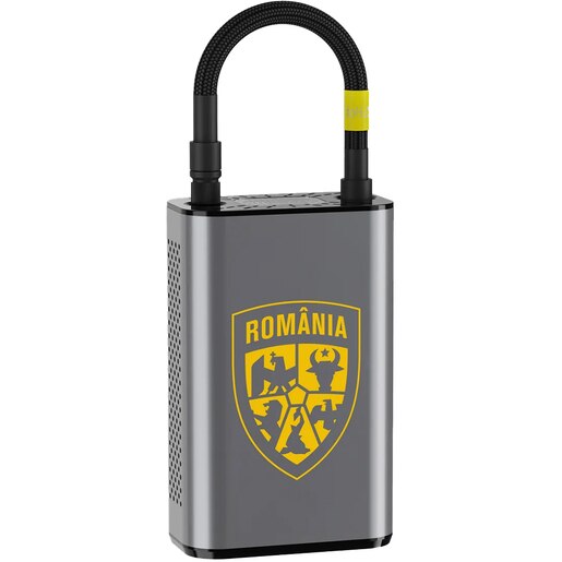 Compresor auto ECHIPA NATIONALA DE FOTBAL A ROMANIEI, 10.3 bar, PowerBank, 60W, 5V Compresor auto ECHIPA NATIONALA DE FOTBAL A ROMANIEI, 10.3 bar, PowerBank, 60W, 5V