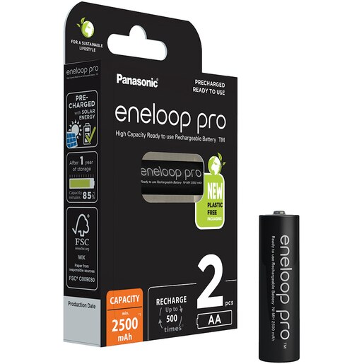 Acumulatori Ni-MH ENELOOP Pro BK-3HCDE/2BE LR6/AA, 1.2V, 2 bucati Acumulatori Ni-MH ENELOOP Pro BK-3HCDE/2BE LR6/AA, 1.2V, 2 bucati