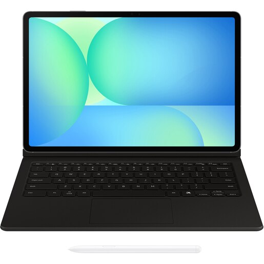 Husa cu tastatura Book Cover Keyboard pentru SAMSUNG Galaxy Tab S10 FE+, EF-DX625UBEGWW, negru Husa cu tastatura Book Cover Keyboard pentru SAMSUNG Galaxy Tab S10 FE+, EF-DX625UBEGWW, negru