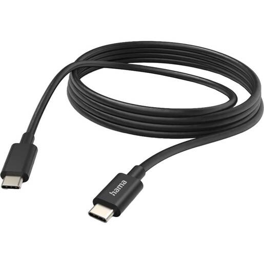 Cablu date HAMA 201593, USB-C - USB-C , 3m, negru Cablu date HAMA 201593, USB-C - USB-C , 3m, negru