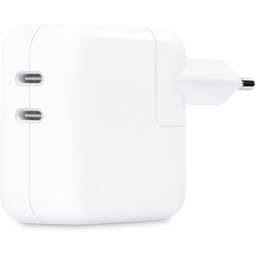 Incarcator retea APPLE MW2K3ZM/A, 2x USB-C, 35W, alb Incarcator retea APPLE MW2K3ZM/A, 2x USB-C, 35W, alb