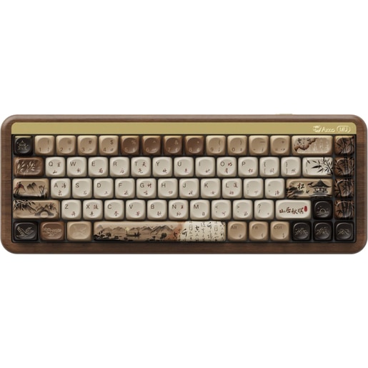 Tastatura Gaming Wireless mecanica AKKO MU01 Mountain Seclusion, Bluetooth, USB, Layout US, maro Tastatura Gaming Wireless mecanica AKKO MU01 Mountain Seclusion, Bluetooth, USB, Layout US, maro