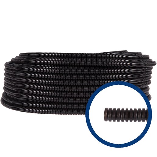 Tub flexibil GEWISS DX15016R, PVC, 16mm, negru Tub flexibil GEWISS DX15016R, PVC, 16mm, negru