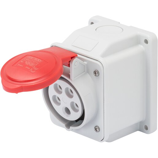 Priza GEWISS GW62420, IP44, 32A, 400 V, gri Priza GEWISS GW62420, IP44, 32A, 400 V, gri