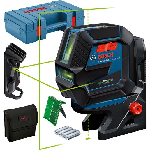 Nivela laser BOSCH PROFESSIONAL GCL 2-50 G, raza 50m, albastru Nivela laser BOSCH PROFESSIONAL GCL 2-50 G, raza 50m, albastru