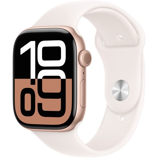 APPLE Watch 10, GPS + Cellular, 42mm, Rose Gold Aluminium Case, Light Blush Sport Band - S/M APPLE Watch 10, GPS + Cellular, 42mm, Rose Gold Aluminium Case, Light Blush Sport Band - S/M
