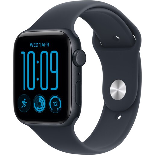 Apple Watch SE 3, GPS + Cellular, 44mm, Midnight Aluminium Case, Navy Blue Sport Band - S/M Apple Watch SE 3, GPS + Cellular, 44mm, Midnight Aluminium Case, Navy Blue Sport Band - S/M