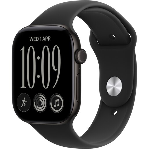 Apple Watch Series 12, GPS, 46mm, Black Aluminium Case, Black Sport Band - S/M Apple Watch Series 12, GPS, 46mm, Black Aluminium Case, Black Sport Band - S/M