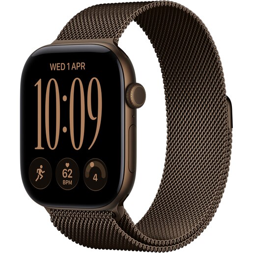 Apple Watch Series 12, GPS, 46mm, Dark Bronze Aluminium Case, Dark Bronze Milanese Loop - S/M Apple Watch Series 12, GPS, 46mm, Dark Bronze Aluminium Case, Dark Bronze Milanese Loop - S/M