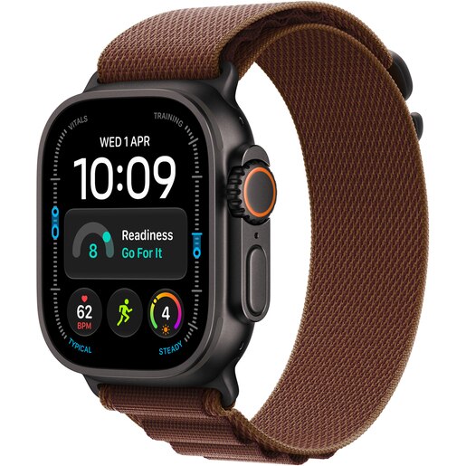 Apple Watch Ultra 4, GPS + Cellular, 49mm, Black Titanium Case, Burgundy Alpine Loop - S Apple Watch Ultra 4, GPS + Cellular, 49mm, Black Titanium Case, Burgundy Alpine Loop - S