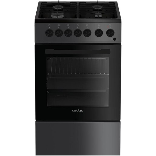 Aragaz ARCTIC AEM5611DTLA, 4 arzatoare, Gaz + Electric, L 50 cm, Grill, antracit Aragaz ARCTIC AEM5611DTLA, 4 arzatoare, Gaz + Electric, L 50 cm, Grill, antracit