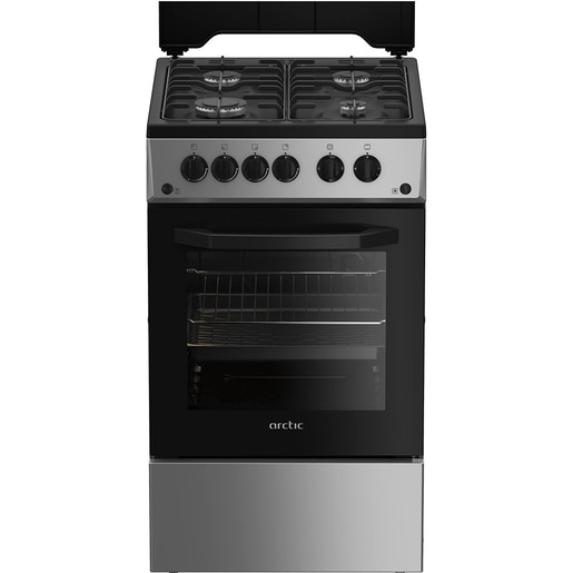 Aragaz ARCTIC AGG5611DTLBN, 4 arzatoare, Gaz, L 50 cm, Grill, argintiu Aragaz ARCTIC AGG5611DTLBN, 4 arzatoare, Gaz, L 50 cm, Grill, argintiu