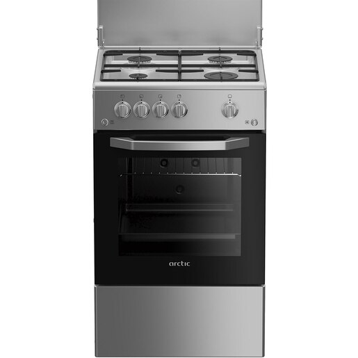 Aragaz ARCTIC AGM5501FLS, 4 arzatoare, Gaz, L 50 cm, argintiu Aragaz ARCTIC AGM5501FLS, 4 arzatoare, Gaz, L 50 cm, argintiu