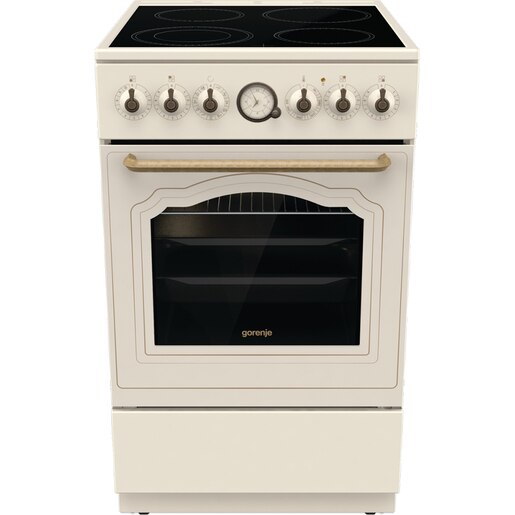 Aragaz GORENJE GECS5B70CLI, 4 arzatoare, Electric, L 50 cm, Grill, bej Aragaz GORENJE GECS5B70CLI, 4 arzatoare, Electric, L 50 cm, Grill, bej