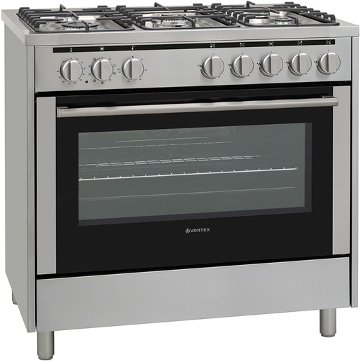 Aragaz VORTEX VAG9060SS01V, 5 arzatoare, Gaz + Electric, L 90 cm, Grill, inox Aragaz VORTEX VAG9060SS01V, 5 arzatoare, Gaz + Electric, L 90 cm, Grill, inox