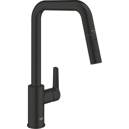 Baterie bucatarie GROHE Start 306312430, dus extractibil, alama sanitara, negru Baterie bucatarie GROHE Start 306312430, dus extractibil, alama sanitara, negru