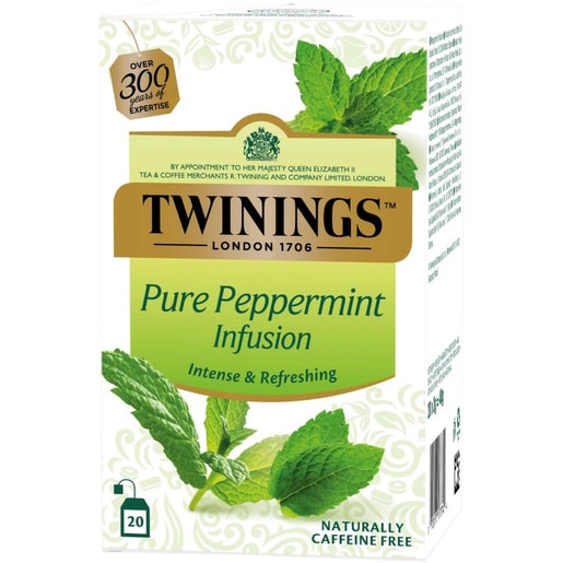 Ceai infuzie TWININGS Menta, 20 plicuri, 40g Ceai infuzie TWININGS Menta, 20 plicuri, 40g