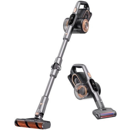 Aspirator vertical JIMMY H10 PRO, 0.6l, 230V, autonomie max 90 min, argintiu-auriu Aspirator vertical JIMMY H10 PRO, 0.6l, 230V, autonomie max 90 min, argintiu-auriu