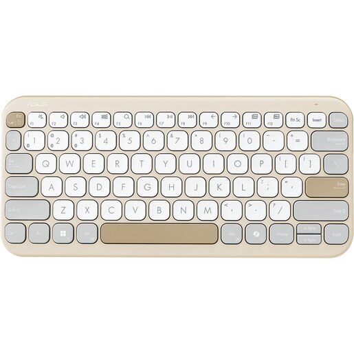Tastatura Wireless ASUS Marshmallow Keyboard KW100, Bluetooth, Layout US INT, Oat Milk Tastatura Wireless ASUS Marshmallow Keyboard KW100, Bluetooth, Layout US INT, Oat Milk