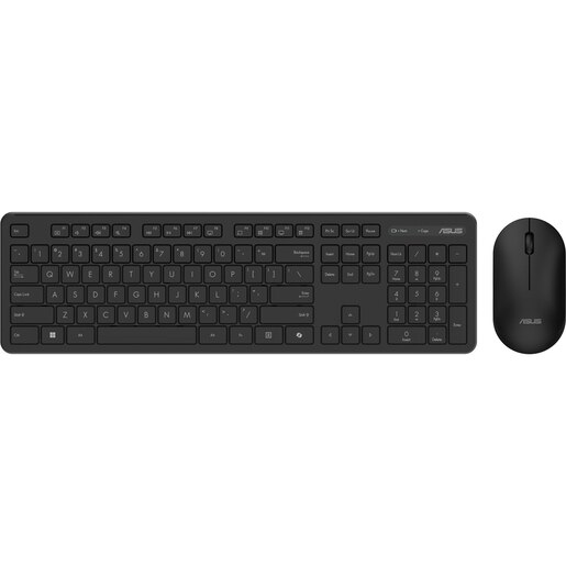 Kit tastatura si mouse Wireless ASUS CW100, USB, negru Kit tastatura si mouse Wireless ASUS CW100, USB, negru