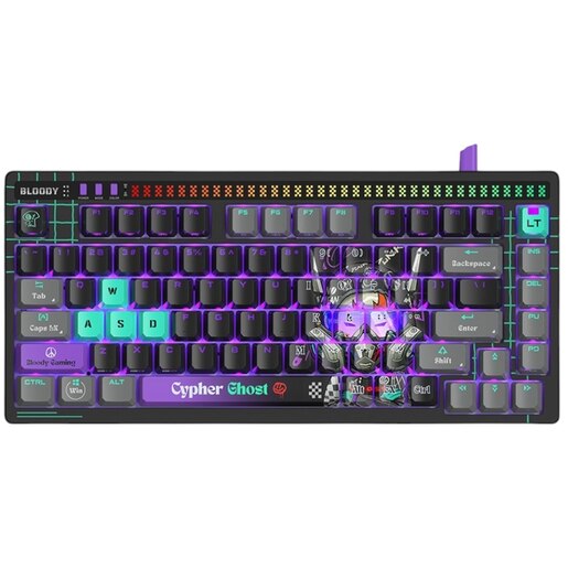 Tastatura Gaming mecanica A4TECH Bloody AT75 Cyber Ghost, USB, Layout US, negru Tastatura Gaming mecanica A4TECH Bloody AT75 Cyber Ghost, USB, Layout US, negru