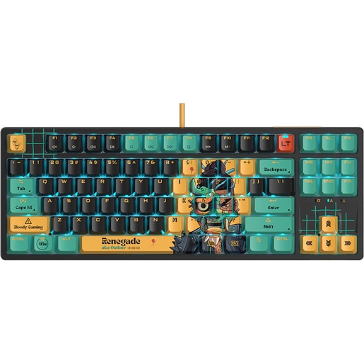 Tastatura Gaming mecanica A4TECH Bloody AT87 Renegade, USB, Layout US, multicolor Tastatura Gaming mecanica A4TECH Bloody AT87 Renegade, USB, Layout US, multicolor