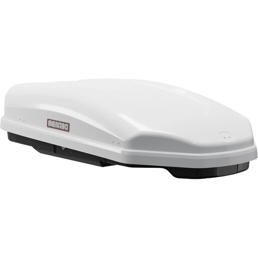 Cutie portbagaj MENABO Satellite, 330l, alb lucios Cutie portbagaj MENABO Satellite, 330l, alb lucios